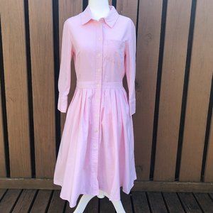 Jones New York 3/4 sleeve linen button up dress